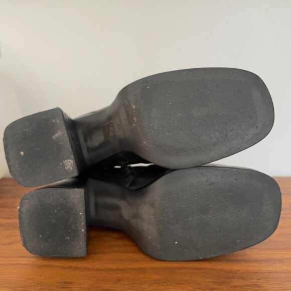 L'Intervalle Rivington Black Leather Platform Boots 37 - Picture 4 of 5